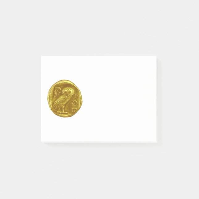 Notas Post-it® Oro ANTIQUE OWL (Anverso)