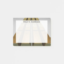 Notas Post-it® Oro en lingotes Monograma Feng Shui Riqueza