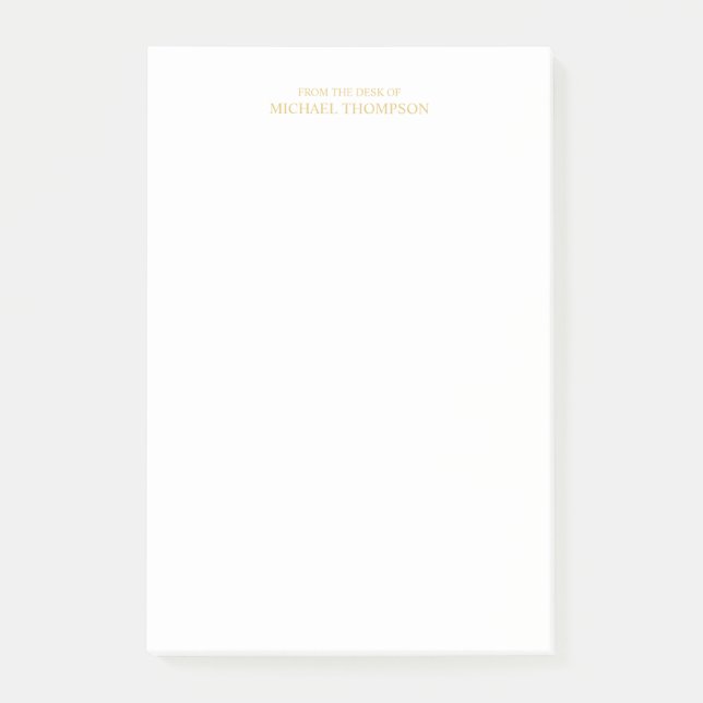 Notas Post-it® Oro profesional y blanco (Anverso)