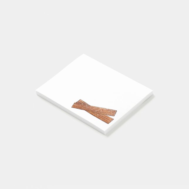 Notas Post-it® Ortografía de la pastelería de Churro Frito de Por (En perspectiva)