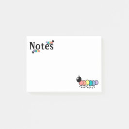 Notas Post-it® Orugas lindas del dibujo animado