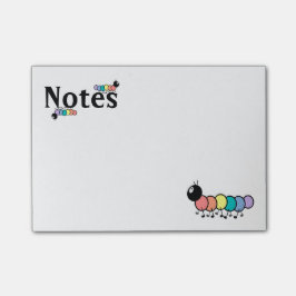 Notas Post-it® Orugas lindas del dibujo animado