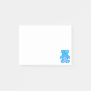 Notas Post-it® Osito azul bebé personalizado