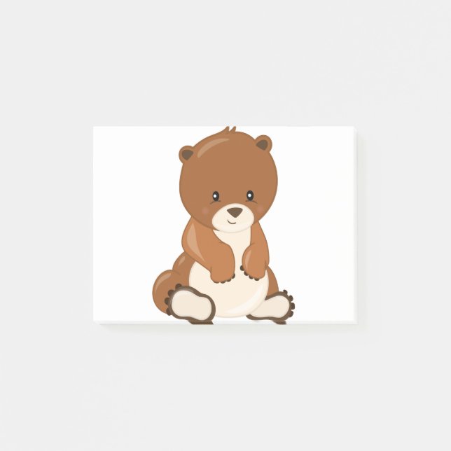 Notas Post-it® Oso Bebé (Anverso)