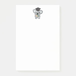 Notas Post-it® Oso de Koala en la tapa de graduación