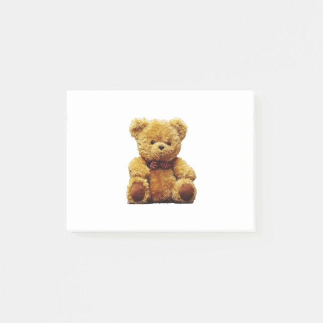 Notas Post-it® Oso de peluche (Anverso)