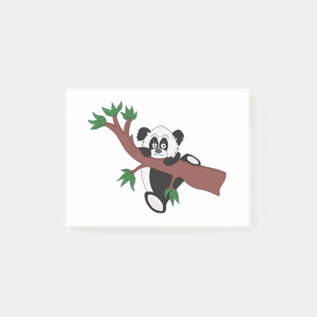 Notas Post-it® Oso panda lindo (Anverso)