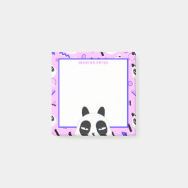 Notas Post-it® Oso Panda Morado Peekaboo