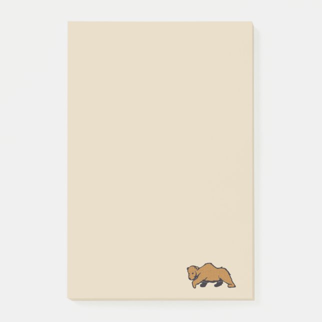 Notas Post-it® Oso pardo pardo pardo de mano (Anverso)