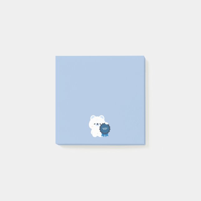 Notas Post-it® Oso Polar Caos Certificado (Anverso)