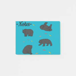Notas Post-it® Osos Negros