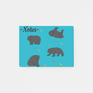 Notas Post-it® Osos Negros