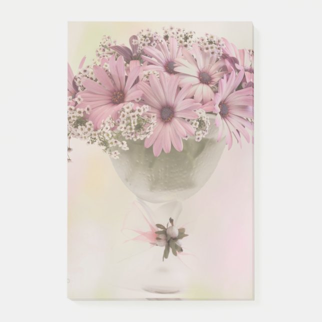 Notas Post-it® Osteospernum rosa (Anverso)