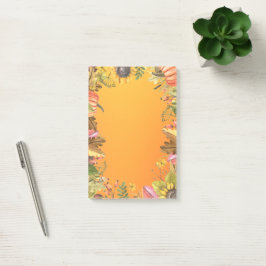 Notas Post-it® Otoño Boda Maple Leaves Calabaza Girasol