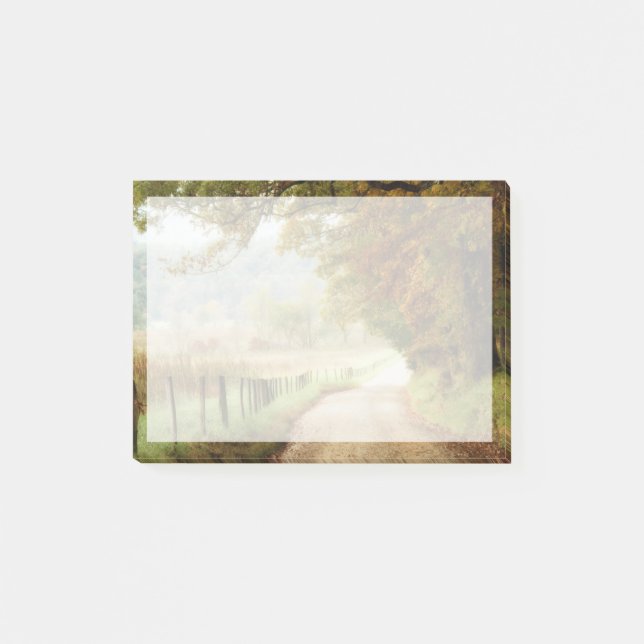 Notas Post-it® Otoño en una carretera rural (Anverso)