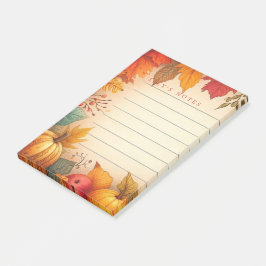 Notas Post-it® Otoño Las hojas de otoño personalizadas