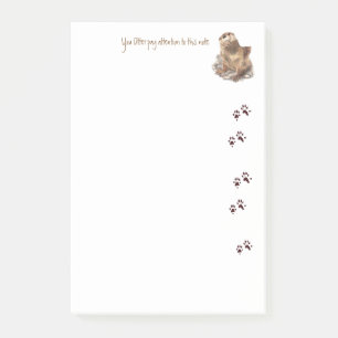 Notas Post-it® Otter presta atención a esta herramienta de corte 
