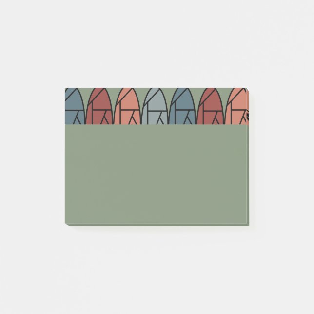 Notas Post-it® Ovalos abstractos (Anverso)