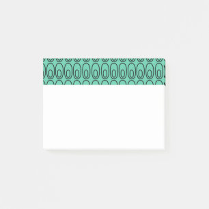 Notas Post-it® Ovalos Verdes De Mint Repetidos