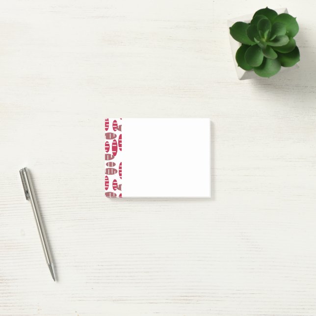 Notas Post-it® Ovals de Purple Holey (Oficina)