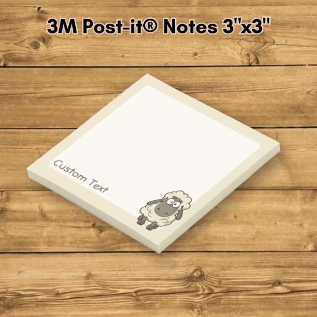 Notas Post-it® Oveja Cartoon Beige (Subido por el creador)