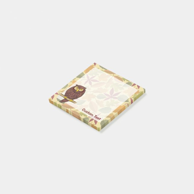 Notas Post-it® Owl Personalizado (En perspectiva)