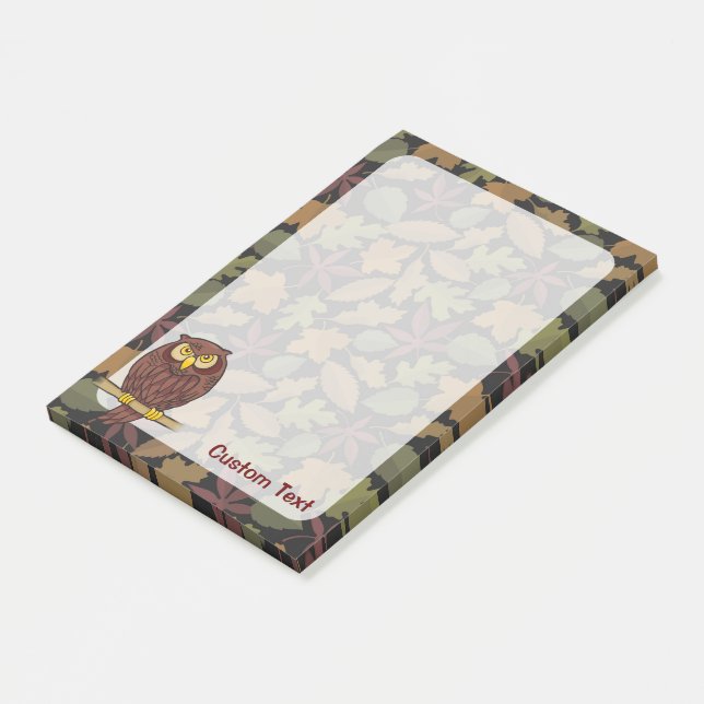 Notas Post-it® Owl Personalizado (En perspectiva)