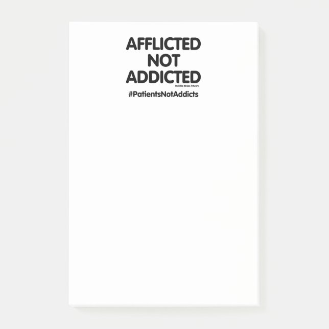 Notas Post-it® Pacientes no adictos... Pacientes no adictos (Anverso)