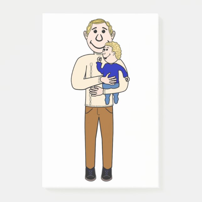 NOTAS POST-IT® PADRE E HIJO (Anverso)