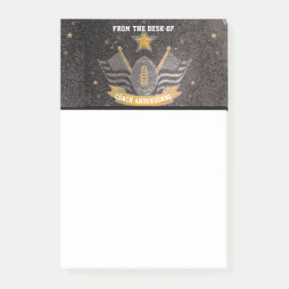 Notas Post-it® Padres del entrenador estadounidense Purpurina de 