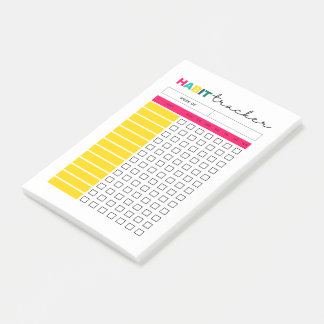 Notas Post-it® Página Diario del Planificador de Rastreo de Hábit