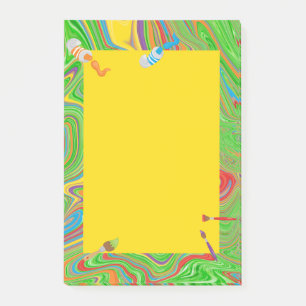 Notas Post-it® Paint Tube Paint Brush Theme