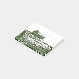 Notas Post-it® Paisaje campestre estilo madera casa de campo
