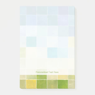 Notas Post-it® Paisaje con cuadrados pixilados multicolores