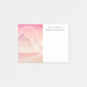 Notas Post-it® Paisaje de la montaña Dreamy Pastel