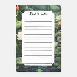 Notas Post-it® Paisaje de Nature Lotus Water Lily Pond
