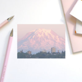 Notas Post-it® Paisaje del alpenglomerado rosado de Mount Rainier