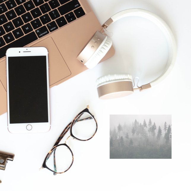 Notas Post-it® Paisaje del bosque Misty Evergreen (In Situ)