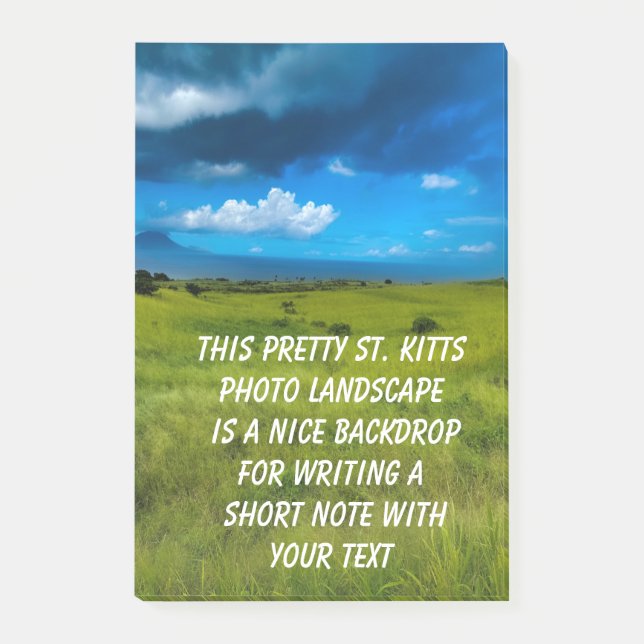 Notas Post-it® Paisaje rural de Saint Kitts (Anverso)