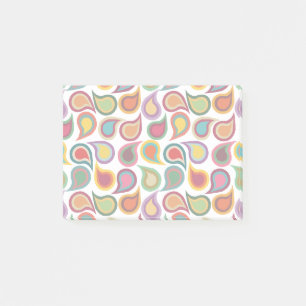 Notas Post-it® Paisleys concéntricos