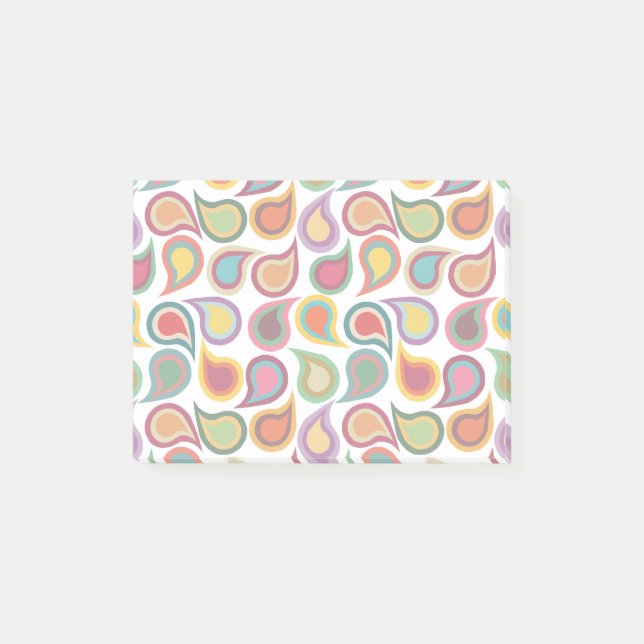 Notas Post-it® Paisleys concéntricos (Anverso)