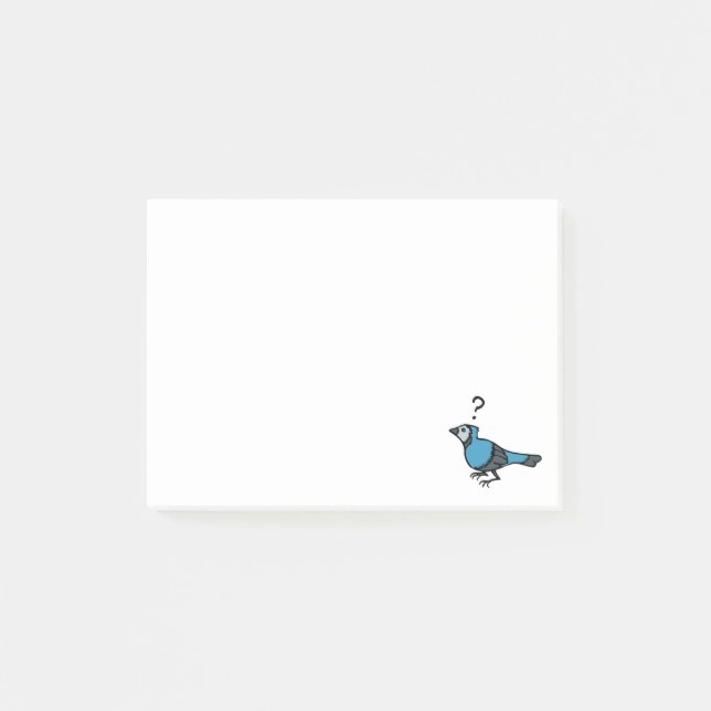 Notas Post-it® Pájaro confuso (Anverso)
