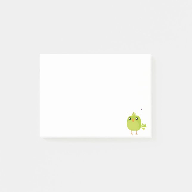 Notas Post-it® Pájaros lindos y coloridos  (Anverso)
