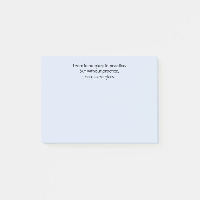 Notas Post-it® Palabras de motivación para practicar y (Anverso)