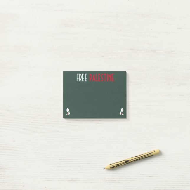 Notas Post-it® Palestina Libre (Escritorio)