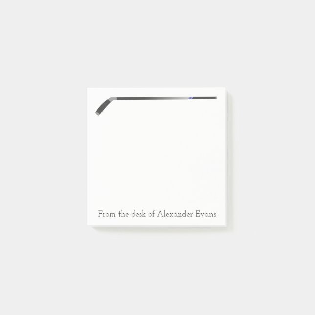 Notas Post-it® Palillo de hockey (Anverso)