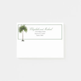 Notas Post-it® Palm Tree Elegant Moda moderna Verde
