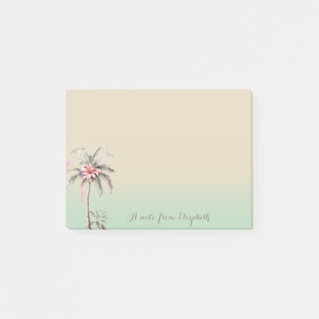 Notas Post-it® Palmera de Flor Tropical (Anverso)