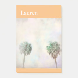Notas Post-it® palmeras tropicales arte natural personalizado per