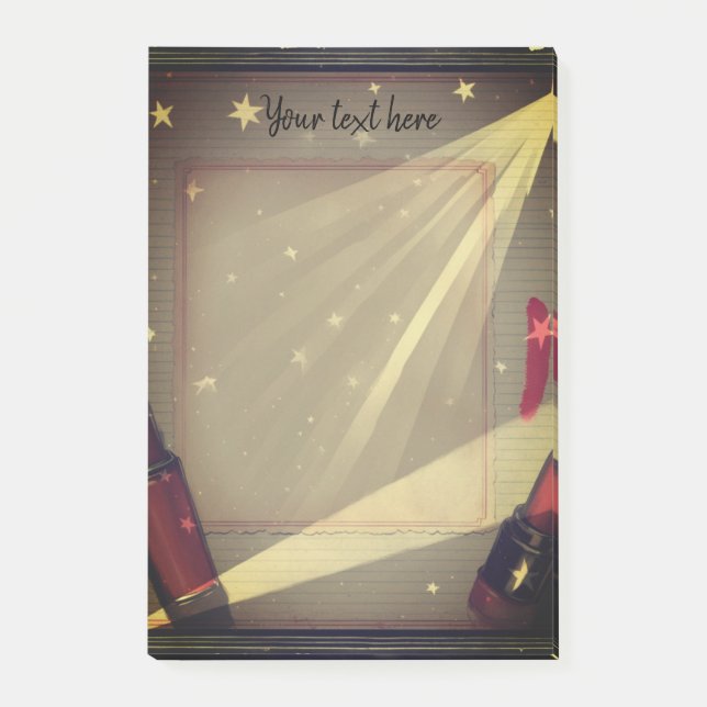 Notas Post-it® Palo de labios retro (Anverso)